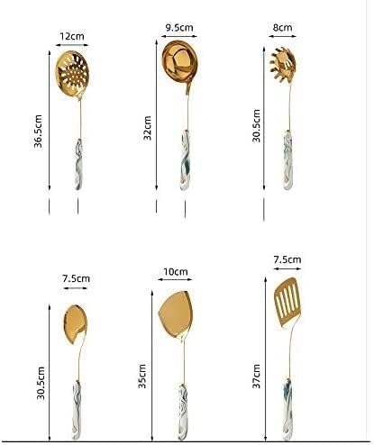 Kitchen Utensils Set, Cooking Utensils Set Stainless Steel Kitchen Tools Thicken Anti-scalding Spatula Fried Shovel Egg Fish Frying Pan Scoop Spatula Cooking Utensils
