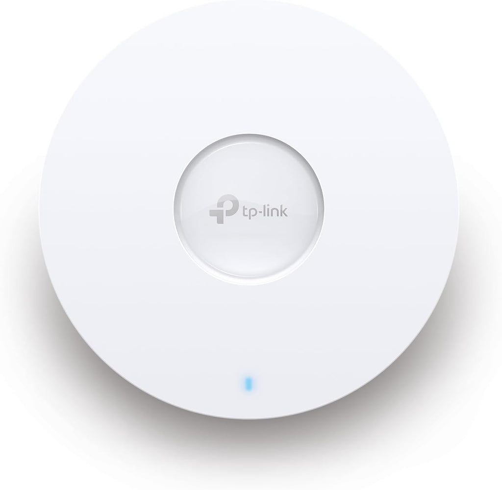 TP-Link Omada WiFi 6 Wireless Access Point - AX5400 Dual Band, 2.5G Port, PoE+ or DC Powered, DC Adapter Included, 5yr Warranty, 6 Spatial Streams, Captive Portal, Mesh, WPA3, Roaming(EAP670)