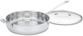 Cuisinart Contour Stainless 5-Quart Saute Pan with Helper Handle and Glass Cover,Silver, 433-30HP1