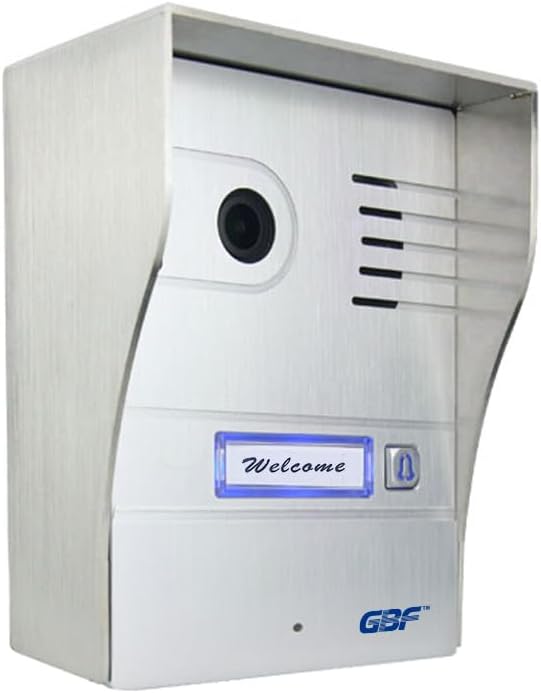 GBF Smart Video Door Phone & Doorbell Smart Intercom System (PL963M-POE)- 1080P Camera, Built in POE, Control Two Locks remotely, Timed Unlock, RJ45 Cable Connection or WiFi Bridge Connection