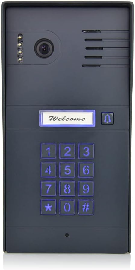GBF Smart Video Door Phone & Doorbell Intercom System Kit,1080P HD, Smart Keypad, One 7' Touch Monitor (One 3rd gen IP Door Station PL963PMBL-POE and one Upgraded IP Indoor Monitor MR930)