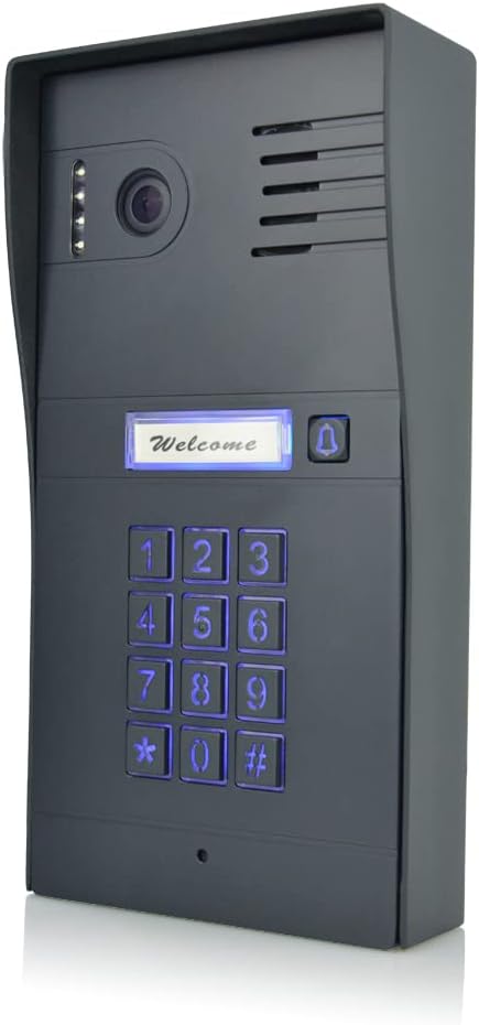 GBF Smart Video Door Phone & Doorbell Intercom System Kit,1080P HD, Smart Keypad, One 7' Touch Monitor (One 3rd gen IP Door Station PL963PMBL-POE and one Upgraded IP Indoor Monitor MR930)