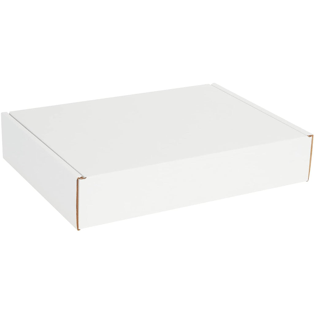 Box USA 15' Deluxe Shipping Boxes 15 1/8'L x 11 1/8'W x 3'H, 50-Pack - White Box Mailers for Packaging, Storage, Gifts or Bulk Business Orders