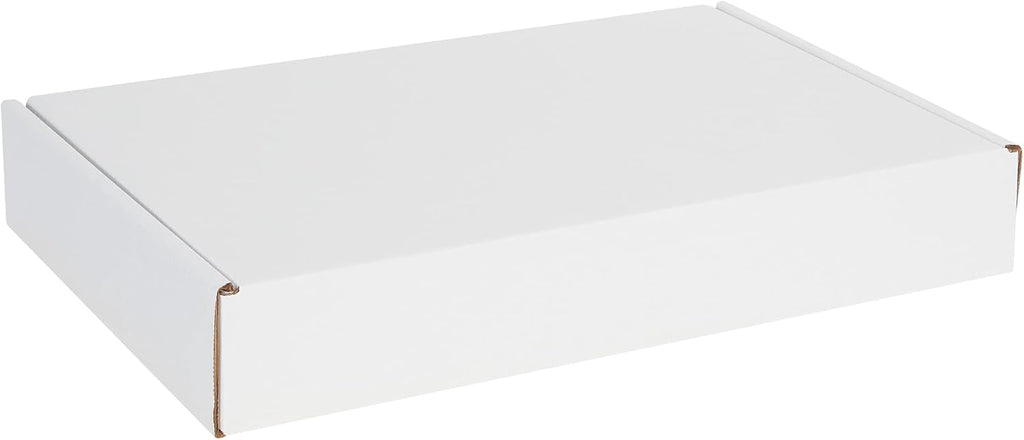 Box USA 19' Deluxe Shipping Boxes 19'L x 12'W x 3'H, 25-Pack - White Box Mailers for Packaging, Storage, Gifts or Bulk Business Orders