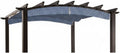 Garden Winds Replacement Canopy for The Hampton Bay Arched Pergola - Standard 350 - Midnight Trellis