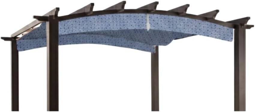 Garden Winds Durable Replacement Canopy Top Cover Compatible with The GFM00469A Arched 9' x 9' Pergola - Classic Midnight Lattice, 350