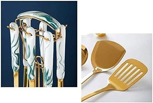 Kitchen Utensils Set, Cooking Utensils Set Stainless Steel Kitchen Tools Thicken Anti-scalding Spatula Fried Shovel Egg Fish Frying Pan Scoop Spatula Cooking Utensils