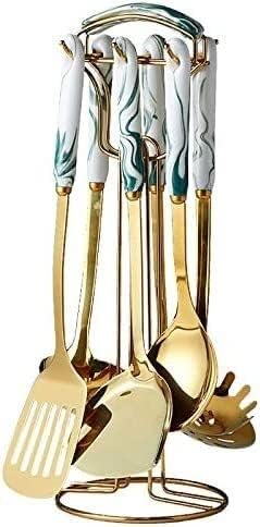 Kitchen Utensils Set, Cooking Utensils Set Stainless Steel Kitchen Tools Thicken Anti-scalding Spatula Fried Shovel Egg Fish Frying Pan Scoop Spatula Cooking Utensils