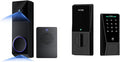 Bundle of WYZE Wireless Duo Cam Video Doorbell (Chime Included) + Wyze Palm Lock, 2K Full HD Video, 2 Cameras (People and Package), Keyless Entry Smart Locks for Front Door, Dual Battery, Wi-Fi