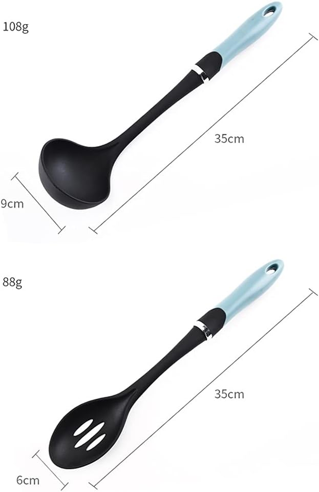 8pcs Nylon Cooking Tools Kitchen Utensils Set Quality Handles Tool Non Toxic Gadgets Nonstick Cookware