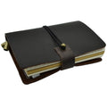 YMGSCC Mini Handmade Notebook Leather Case Small Travel Pocket Book