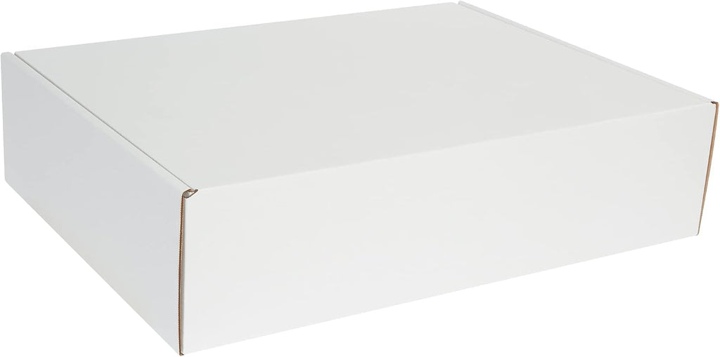 Box USA 24' Deluxe Shipping Boxes 24'L x 18'W x 6'H, 25-Pack - White Box Mailers for Packaging, Storage, Gifts or Bulk Business Orders