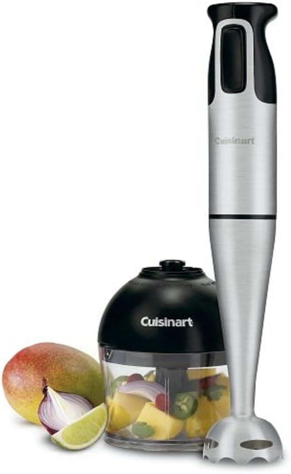 Cuisinart CSB-77 Smart Stick Hand Blender with Whisk and Chopper Attachments