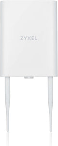 Zyxel WiFi 6 AX1800 Wireless Gigabit Outdoor Access Point | IP55 Rated | Mesh, Seamless Roaming & MU-MIMO | WPA3-PSK Security | Cloud, App or Direct Management | PoE+ Injector Included | NWA55AXE