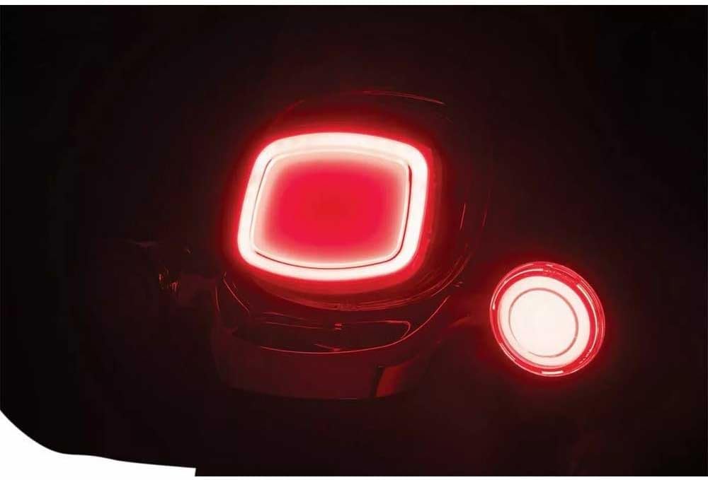 Kuryakyn 2908 Motorcycle Lighting Accessory: Tracer LED Rear Turn Signal Conversions Bullet Style, 1156 Single-Curcuit Red withRed Lens, 1 Pair