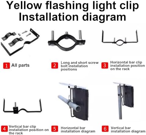 Solar Traffic Light - Yellow Flashing Beacon, Solar-Powered Signal Light, IP65 Waterproof Emergency Traffic Signals for Safety & Visibility