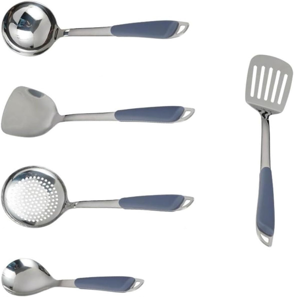 Cookware Dining Gadgets Spoons for Cooking Spatulas Stainless Steel Cooking Utensils Spatulas Spoons Kitchen Tools 5 Pieces