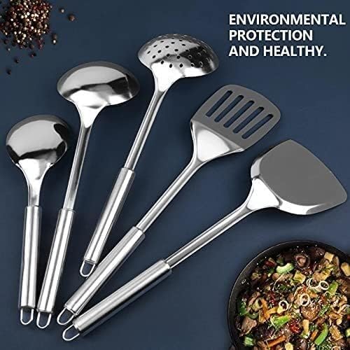 Kitchen Utensils Set, Cooking Utensils Set Stainless Steel Kitchen Cooking Utensil Set Cookware Colander Spoon Spatula Shovel Nonstick Cookware Set