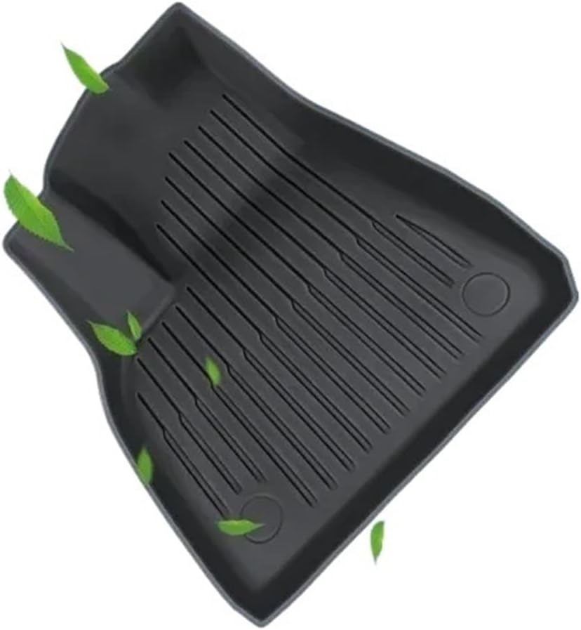 Floor Mats Compatible for Tesla Model Y 3 2017-2024 Highland Left Right Rudder All Weather TPE Non-Slip Cargo Liner Cargo Trunk Accessories(Model Y RHD)