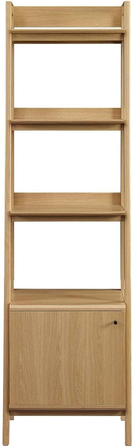 Modway 21' Bookshelf Display Case in Oak