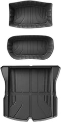 1.5X Raised Edges Upgraded TPE Floor Mats Compatible with Tesla Model 3 Highland 2024 Full Edge Wrapping Waterproof Cargo Liner Trunk Mats(3PCS Trunk Mats)
