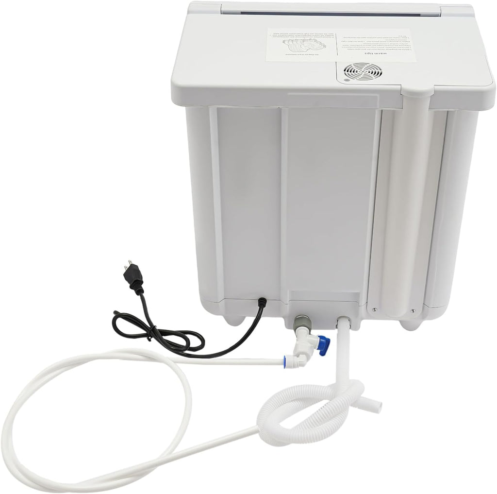 800W Portable Countertop Dishwasher,5 Washing Modes, Mini Dishwasher with 5L Water Tank,161.6℉ High-Temp, No Installation Needed, Compact Dish Washing Machine for 4-6 Sets Tableware (Type C - White)
