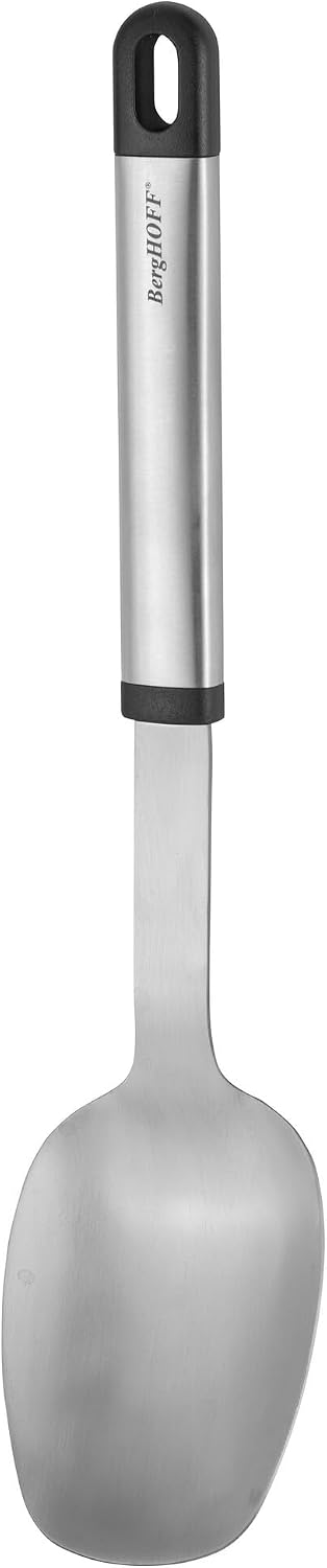 Berghoff Essentials Stainless Steel 8Pc Kitchen Utensil Set, Revolving Wall Rack, Storage Stand, Ergonomically Designed Hollow Handle with Hanging Loop
