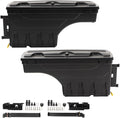 G-PLUS Truck Bed Storage Box Tool Box Compatible with 2007-2020 Toyota Tundra Black Rear Tool Box 2PCS Driver and Right Passenger Side