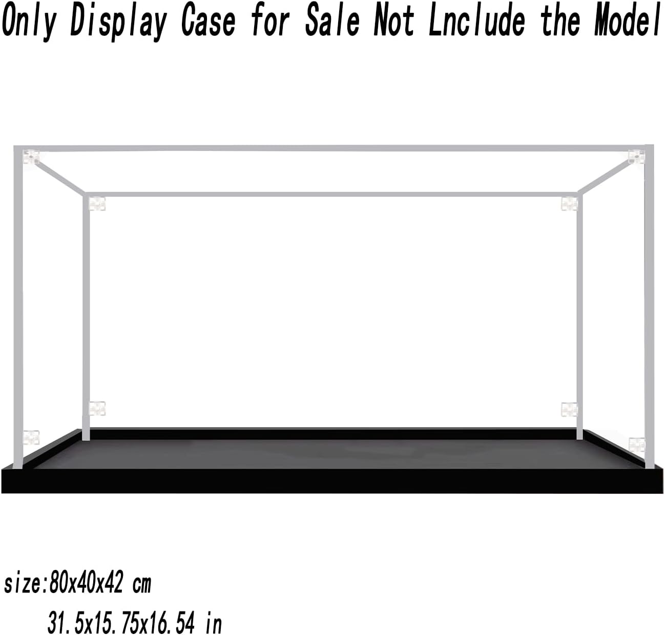Acrylic Display Case for Lego 10316 31.5x15.75x16.54 inch (80x40x42cm) (NOT Included The Model)