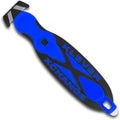 Klever X-Change Box Cutter, Klever Kutter Package Opener Narrow Cut Head, Carbon Steel Blade Utility Knife, Cuts Boxes, Film, Tape and More, Blue, 10 Pack (KCJ-XC-20B)