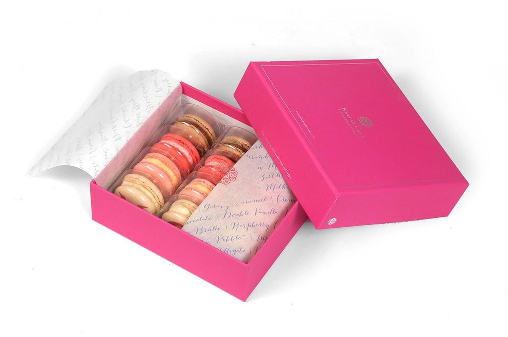 French Macarons Gourmet Cookies Chocolate Gift Basket Snack Care Package Desserts Food European Corporate Birthday Cake Assortments for College Student (12 Count Mother's Day Special)