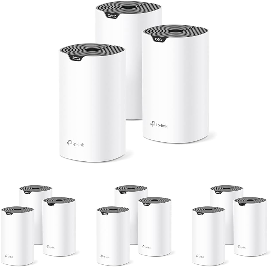 TP-Link Deco Mesh AC1900 WiFi System (Deco S4) – Up to 5,500 Sq.ft. Coverage, Replaces WiFi Router and Extender, Gigabit Ports, Compatible with Alexa, 12-Pack