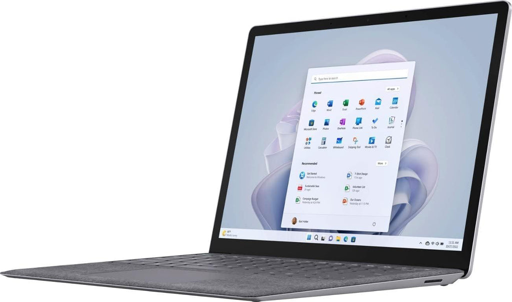 Microsoft Surface Laptop 5 13.5' Touchscreen, Intel Evo Core i5-1235U 1.3GHz, 8GB RAM, 256GB SSD, Windows 11 Pro, Platinum