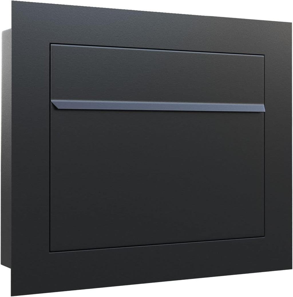 SORA - Modern Built-in Black Mailbox