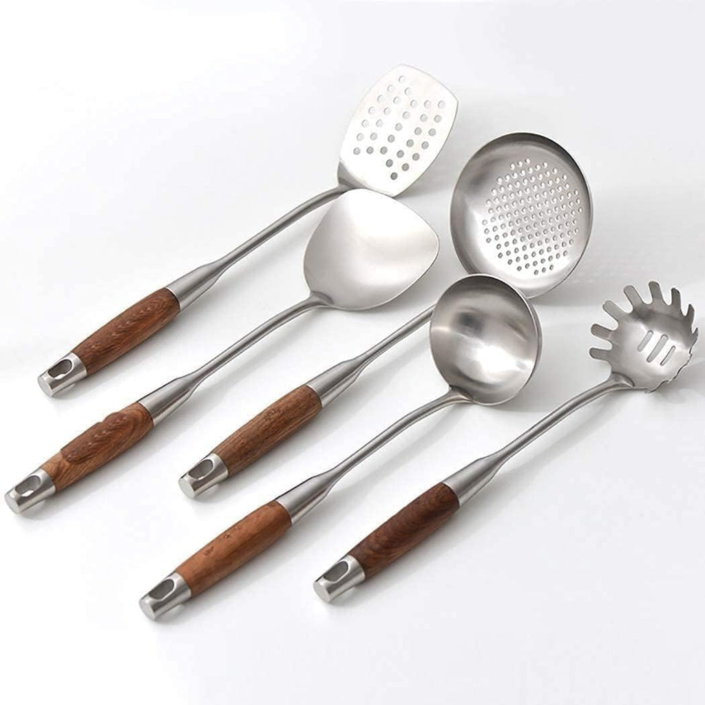 Kitchen Cooking Utensil Set, Non-stick Cooking Kitchen Utensils Spatula Set with Holder, BPA Free Non Toxic Cooking Utensils Set Cookware Set Kitchen Gadgets Tools Set