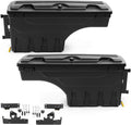 G-PLUS Truck Bed Storage Box Left Driver and Right Passenger Side Compatible with Compatible with Toyota Tacoma 2005-2020 All Engine Rear Tool Box Black 2PCS