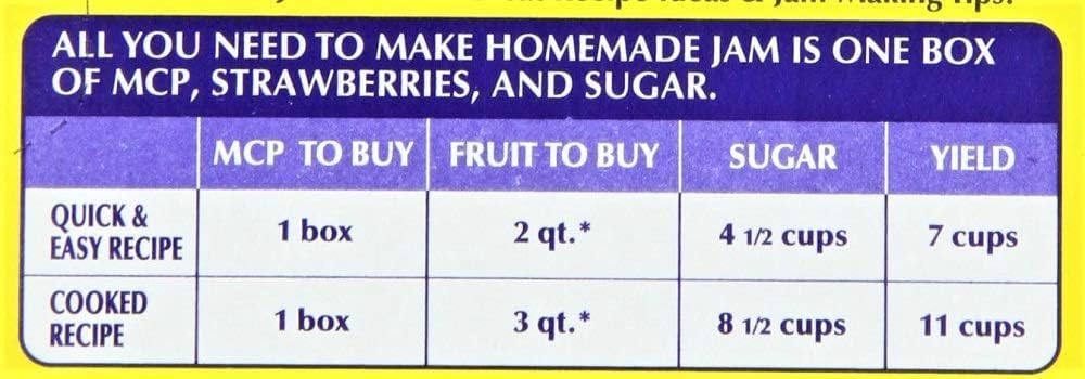 Sure-Jell MCP Premium Fruit Pectin for Homemade Jams, Jellies and Preserves, Fruit Thickener and Gelling Agent, Original Formula, 2 Ounce Box (Pack of 24)