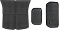 Compatible for Tesla Model Y 3 2021 to 2023 LHD All TPE Floor Mats Trunk Mat Cargo Liner Left Rudder Foot Pads Car Accessories(Gray)