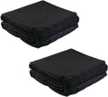 Mytee Products 2 Pack 10'x13' Black Pre Tarp Blanket with Grommets for Tarp & Cargo Load & Protection - Heavy Duty Textile Moving Blankets for Packing & Shipping Furniture - Non-Abrasive Surface