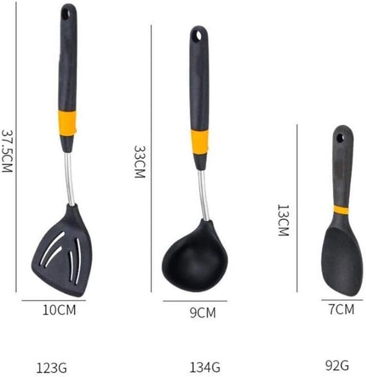 Cooking Utensils Set Stainless Steel Silicone Kitchen Utensil Set Non-stick Spatula with Storage Box Cooking Tools