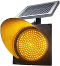 LED Flashing Solar Traffic Light, Traffic Signals Signs Lights with Solar Panel, IP65 Waterproof Signal Light, Emergency Lights (40cm/16in)