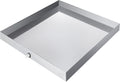 VBENLEM 32 x 30 x 2.5 Inch Washing Machine Pan 18 GA Thickness 304 Stainless Steel Heavy Duty Compact Washer Drip Tray with Drain Hole & Hose Adapter