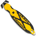 Klever X-Change Box Cutter, Klever Kutter Package Opener Narrow Cut Head, Carbon Steel Blade Utility Knife, Cuts Boxes, Film, Tape and More, Yellow, 10 Pack (KCJ-XC-20Y)