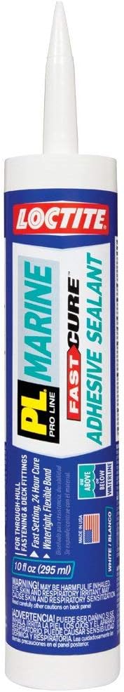 Henkel-Loctite 2016891 6 Pack 10 oz. PL Marine Fast Cure Adhesive Sealant, White