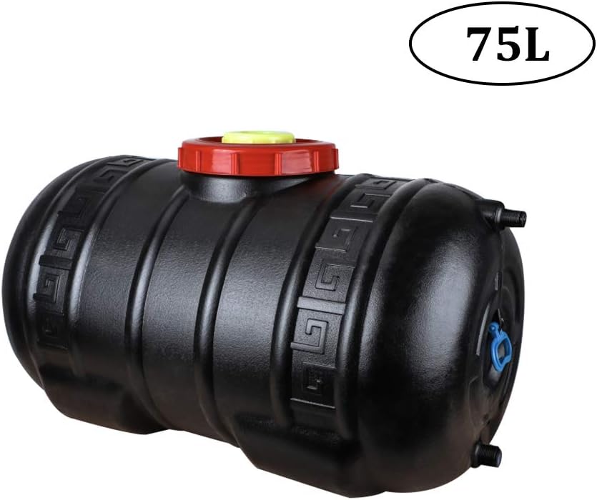 Outdoor Camping Tank Plastic Storage Water Container, Summer Home Bath Shower Bucket Emergency Storage Water Tank with Shower Head and Hose, Travel Camping Solar Heating Hot Water Bucket