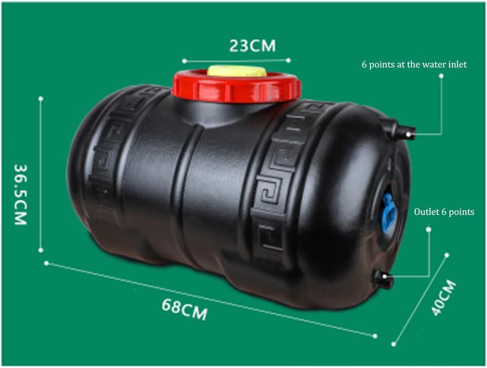 Outdoor Camping Tank Plastic Storage Water Container, Summer Home Bath Shower Bucket Emergency Storage Water Tank with Shower Head and Hose, Travel Camping Solar Heating Hot Water Bucket