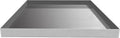 DR. Quality Heavy Duty Washer Machine Drain Pan — Stainless Washer Tray with No Drain Hole, Designed for Spill Control, Floor Shielding, and Washer Hose Overflow Capture, 32inx30inx2.5in, 1-PC