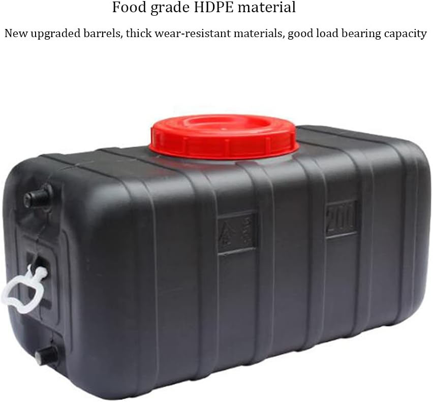 Outdoor Camping Water Tank Plastic Storage Water Container, Household Water Storage Bucket Emergency Storage Water Tank with Faucet, Travel Camping Solar Hot Water Bucket Bath Barrel