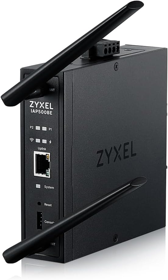 Zyxel WiFi 7 BE5000 Wireless Access Point | Industrial Robust Product Design | 4-Stream Dual-Radio | Flexible Installation | Nebula App, Cloud, Controller, or Standalone | TAA Compliant [IAP500BE]