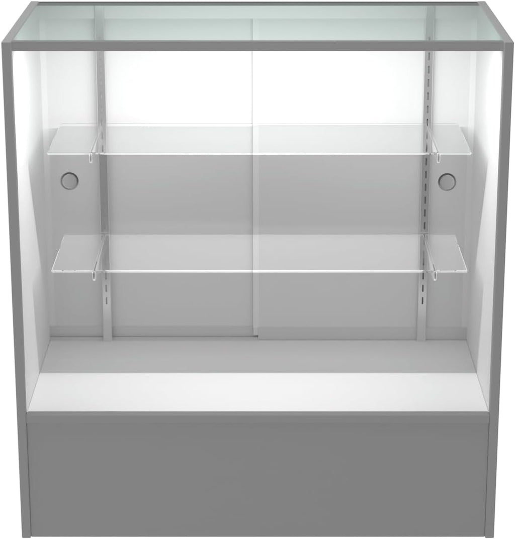 36' W x 18' D x 38' H - Reatil Display Case, Full Vision Display case with LED Llights